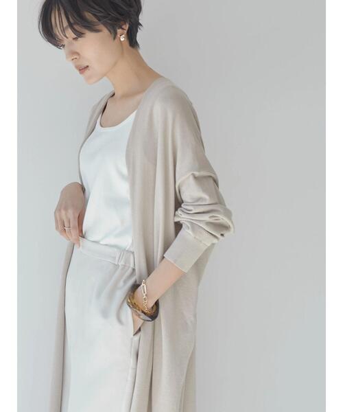 AMERICAN HOLIC(アメリカンホリック)の「UVカット丈違いニュアンスカーディガン(カーディガン/ボレロ・レディース・ライトベージュ/チャコールグレー/ブラック・L/M)」の8枚目の写真