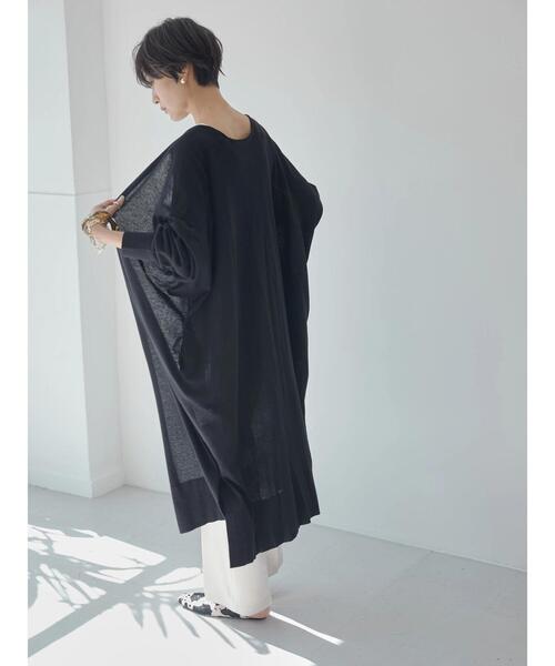 AMERICAN HOLIC(アメリカンホリック)の「UVカット丈違いニュアンスカーディガン(カーディガン/ボレロ・レディース・ライトベージュ/チャコールグレー/ブラック・L/M)」の14枚目の写真