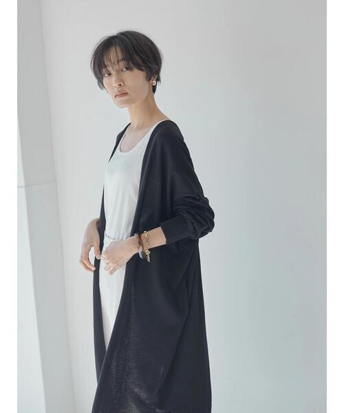 AMERICAN HOLIC(アメリカンホリック)の「UVカット丈違いニュアンスカーディガン(カーディガン/ボレロ・レディース・ライトベージュ/チャコールグレー/ブラック・L/M)」の16枚目の写真