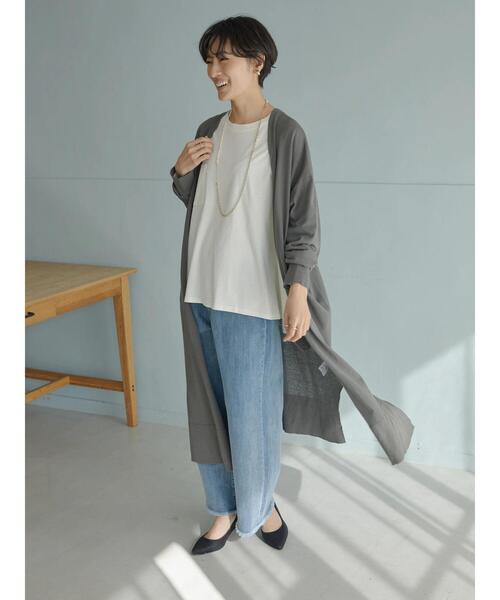 AMERICAN HOLIC(アメリカンホリック)の「UVカット丈違いニュアンスカーディガン(カーディガン/ボレロ・レディース・ライトベージュ/チャコールグレー/ブラック・L/M)」の18枚目の写真