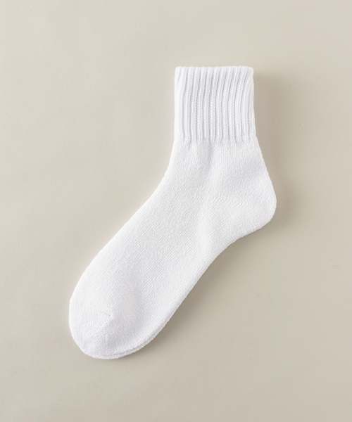 JOURNAL STANDARD J.S HOMESTEAD（ジャーナルスタンダードホームステッド）の「【j.s.homestead】SINKER RIB SOX（ソックス/靴下・メンズ・ホワイト/ブラック/アイボリー・FREE）」の2枚目の写真