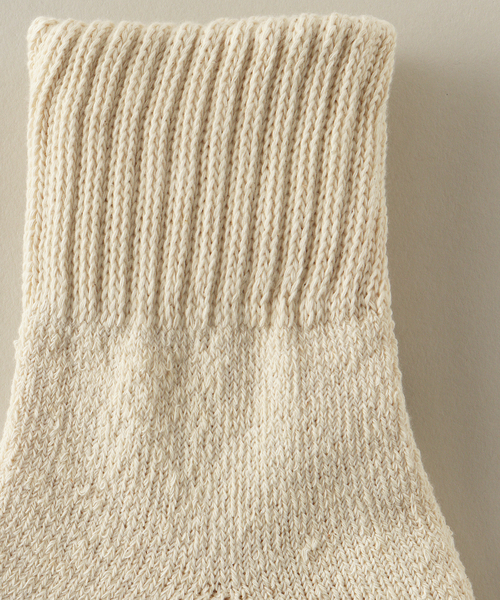 JOURNAL STANDARD J.S HOMESTEAD（ジャーナルスタンダードホームステッド）の「【j.s.homestead】SINKER RIB SOX（ソックス/靴下・メンズ・ホワイト/ブラック/アイボリー・FREE）」の6枚目の写真