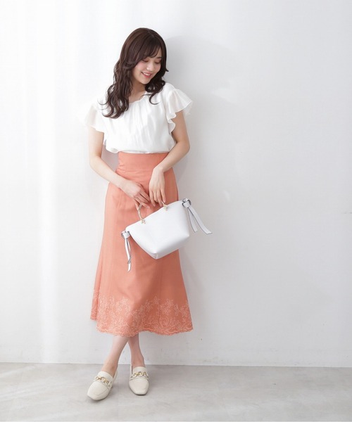 PROPORTION BODY DRESSING（プロポーションボディドレッシング）の「ダブルリボンシアーブラウス / 1212110502（シャツ/ブラウス・レディース・ピンク/グレー/ホワイト系その他・SMALL/MEDIUM）」の11枚目の写真