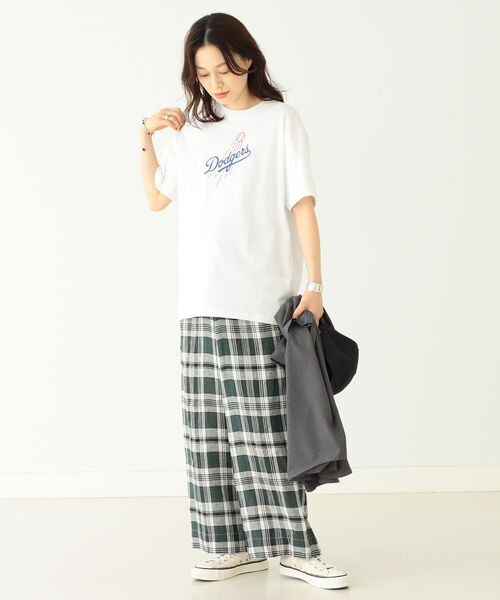 BEAMS BOY（ビームスボーイ）の「NEW ERA × BEAMS BOY / 別注 MLB Tシャツ（Tシャツ/カットソー・レディース・ネイビー/ホワイト・FREE）」の5枚目の写真