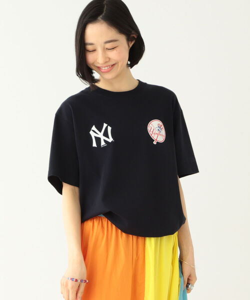 BEAMS BOY（ビームスボーイ）の「NEW ERA × BEAMS BOY / 別注 MLB Tシャツ（Tシャツ/カットソー・レディース・ネイビー/ホワイト・FREE）」の18枚目の写真