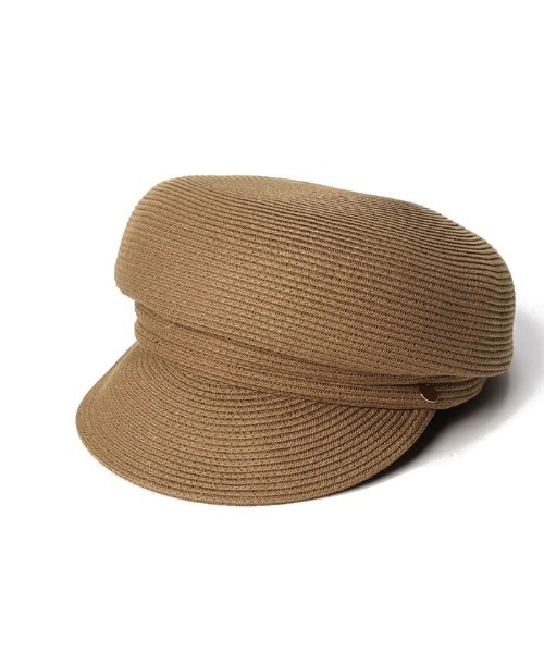 allureville(アルアバイル)の「ペーパーブレードキャスケット(キャスケット・レディース・ベージュ/ブラック・2)」の2枚目の写真