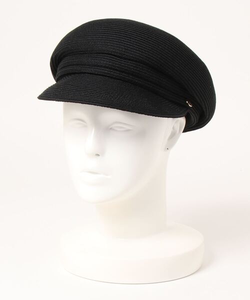 allureville(アルアバイル)の「ペーパーブレードキャスケット(キャスケット・レディース・ベージュ/ブラック・2)」の6枚目の写真