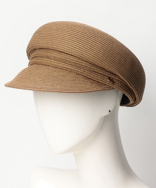 allureville(アルアバイル)の「ペーパーブレードキャスケット(キャスケット・レディース・ベージュ/ブラック・2)」の8枚目の写真