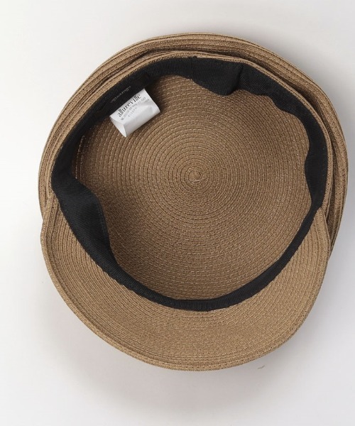 allureville(アルアバイル)の「ペーパーブレードキャスケット(キャスケット・レディース・ベージュ/ブラック・2)」の4枚目の写真