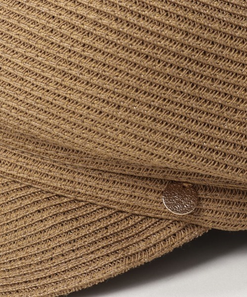 allureville(アルアバイル)の「ペーパーブレードキャスケット(キャスケット・レディース・ベージュ/ブラック・2)」の5枚目の写真