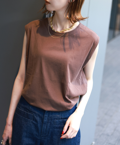★SLOBE IENA★別注カップインタンクトップ　PALM スローブ イエナ SLOBE IENA 《追加4》basic タンクトップ