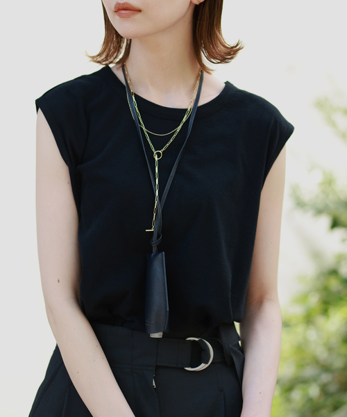 SLOBE IENA(スローブイエナ)の「ハイスピン天竺タンク(タンクトップ・レディース・ホワイト/ブラック/ブラウン/オレンジ/ブルー系その他・FREE)」の16枚目の写真