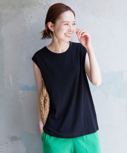 SLOBE IENA(スローブイエナ)の「ハイスピン天竺タンク(タンクトップ・レディース・ホワイト/ブラック/ブラウン/オレンジ/ブルー系その他・FREE)」の20枚目の写真