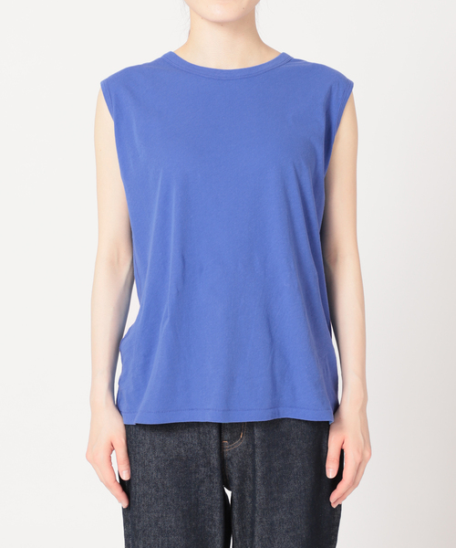 SLOBE IENA(スローブイエナ)の「ハイスピン天竺タンク(タンクトップ・レディース・ホワイト/ブラック/ブラウン/オレンジ/ブルー系その他・FREE)」の8枚目の写真