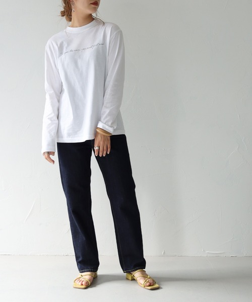 HER CLOSET(ハークローゼット)の「【shemoshelly】5.6オンス片面プリントロゴロンT(Tシャツ/カットソー・レディース・ホワイト/ブラック・S)」の20枚目の写真