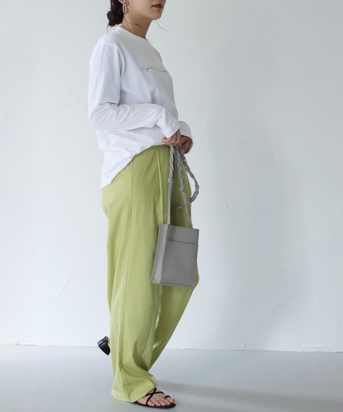 HER CLOSET(ハークローゼット)の「【shemoshelly】5.6オンス片面プリントロゴロンT(Tシャツ/カットソー・レディース・ホワイト/ブラック・S)」の7枚目の写真