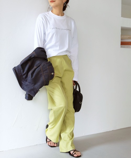 HER CLOSET(ハークローゼット)の「【shemoshelly】5.6オンス片面プリントロゴロンT(Tシャツ/カットソー・レディース・ホワイト/ブラック・S)」の10枚目の写真