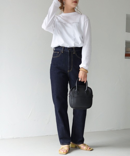 HER CLOSET(ハークローゼット)の「【shemoshelly】5.6オンス片面プリントロゴロンT(Tシャツ/カットソー・レディース・ホワイト/ブラック・S)」の19枚目の写真