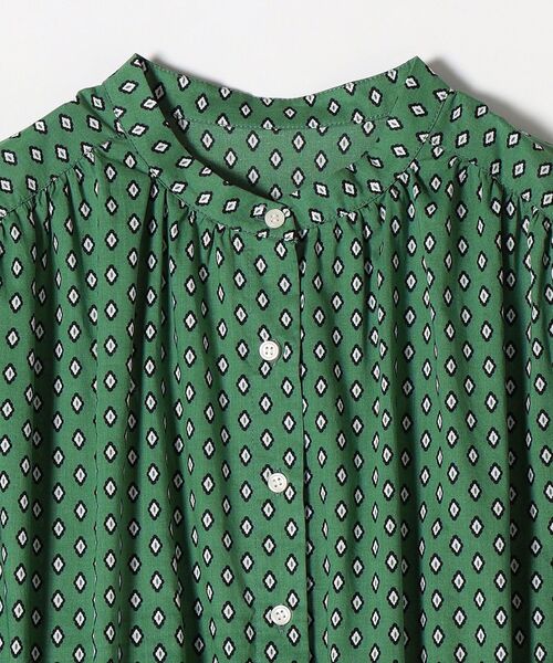 美品SHIPS any〈ウォッシャブル〉ジオメトリックフレンチスリーブワンピース 美品SHIPS any〈ウォッシャブル〉ジオメトリックフレンチ