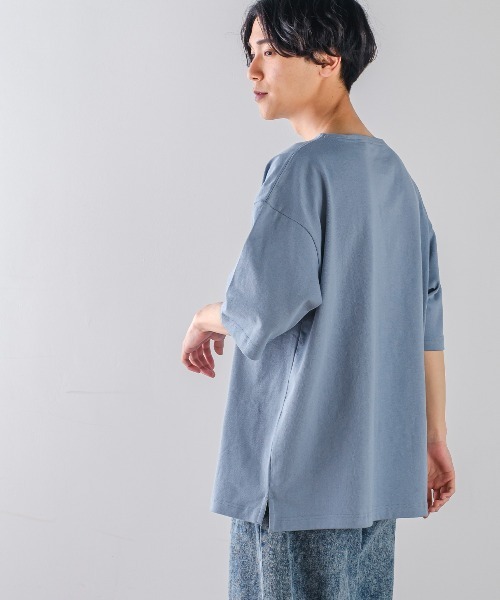 improves(インプローブス)の「USコットン ワイドシルエット 半袖バスクシャツ(Tシャツ/カットソー・メンズ・ブラック/オフホワイト/ブルー/A/B/C・MEDIUM/LARGE)」の22枚目の写真