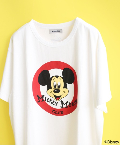 AVIREX（アヴィレックス）の「AVIREX/MICKEY MOUSE CLUB T-SHIRT/ アヴィレックス/ミッキーマウス クラブティーシャツ（Tシャツ/カットソー・レディース・ホワイト/チャコールグレー・FREE）」の7枚目の写真