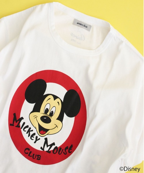 AVIREX（アヴィレックス）の「AVIREX/MICKEY MOUSE CLUB T-SHIRT/ アヴィレックス/ミッキーマウス クラブティーシャツ（Tシャツ/カットソー・レディース・ホワイト/チャコールグレー・FREE）」の10枚目の写真