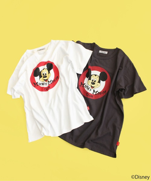 AVIREX（アヴィレックス）の「AVIREX/MICKEY MOUSE CLUB T-SHIRT/ アヴィレックス/ミッキーマウス クラブティーシャツ（Tシャツ/カットソー・レディース・ホワイト/チャコールグレー・FREE）」の17枚目の写真