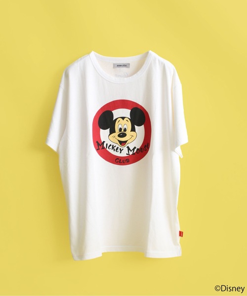 AVIREX（アヴィレックス）の「AVIREX/MICKEY MOUSE CLUB T-SHIRT/ アヴィレックス/ミッキーマウス クラブティーシャツ（Tシャツ/カットソー・レディース・ホワイト/チャコールグレー・FREE）」の19枚目の写真