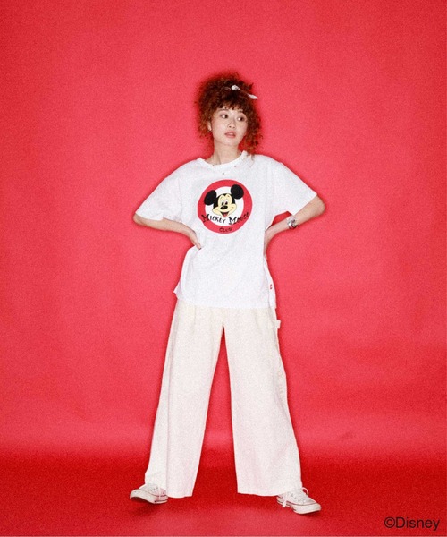 AVIREX（アヴィレックス）の「AVIREX/MICKEY MOUSE CLUB T-SHIRT/ アヴィレックス/ミッキーマウス クラブティーシャツ（Tシャツ/カットソー・レディース・ホワイト/チャコールグレー・FREE）」の21枚目の写真