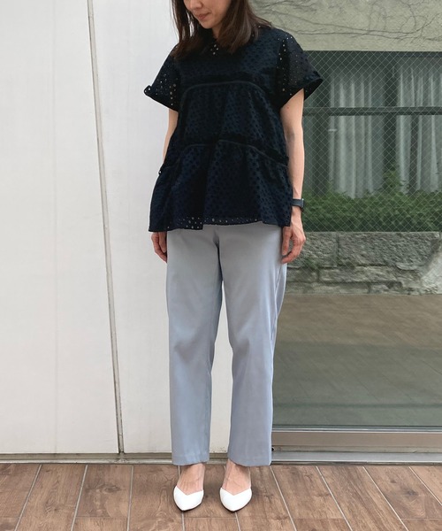 新品タグ付き❣️Sono ソーノ　エアリーツイードティアードブラウス ☆新品タグ付☆SONO☆22000円☆エアリーツイードティアード