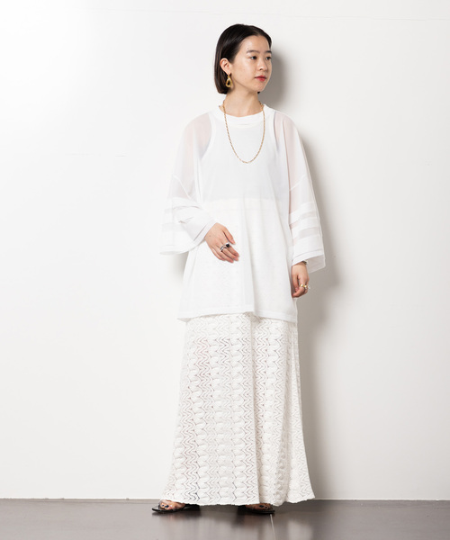 CITYSHOP(シティーショップ)の「LACE MAXI スカート(スカート・レディース・ブルー/ブラック/ホワイト・36/38)」の22枚目の写真