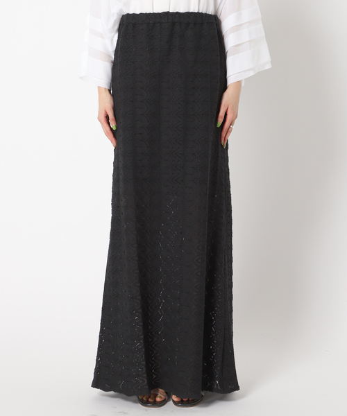 CITYSHOP(シティーショップ)の「LACE MAXI スカート(スカート・レディース・ブルー/ブラック/ホワイト・36/38)」の8枚目の写真