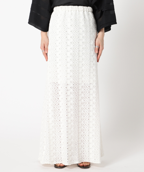 CITYSHOP(シティーショップ)の「LACE MAXI スカート(スカート・レディース・ブルー/ブラック/ホワイト・36/38)」の6枚目の写真