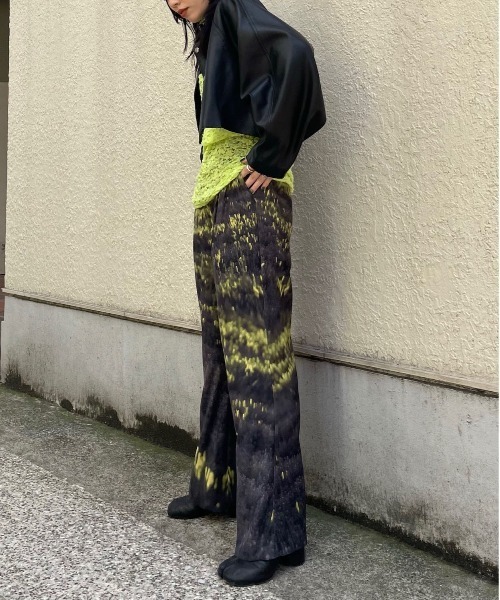 ROUND SHORT SYNTHETIC LEATHER JACKET（その他アウター