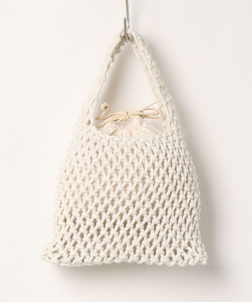 aimoha（アイモハ）の「編みハンドバッグ（ハンドバッグ・レディース・ホワイト/ブラック/ベージュ/グリーン/ブルー/イエロー/イエロー系その他2・FREE）」の13枚目の写真