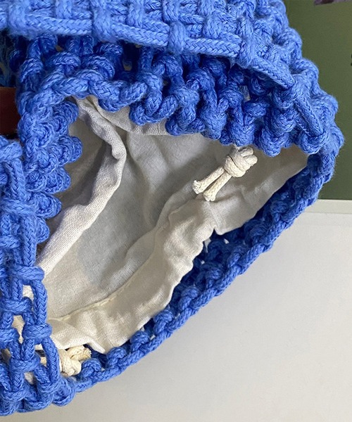 aimoha（アイモハ）の「編みハンドバッグ（ハンドバッグ・レディース・ホワイト/ブラック/ベージュ/グリーン/ブルー/イエロー/イエロー系その他2・FREE）」の18枚目の写真