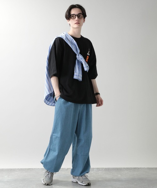 RAGEBLUE（レイジブルー）の「綿麻デニムスノールーズパンツ