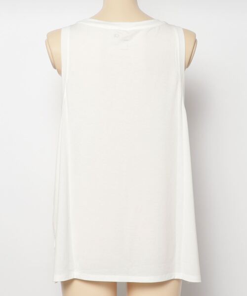 GAP(ギャップ)の「GapFit GAPロゴ マッスルタンクトップ(Tシャツ/カットソー・レディース・ホワイト系その他・S/M/L/XS/XXS)」の2枚目の写真