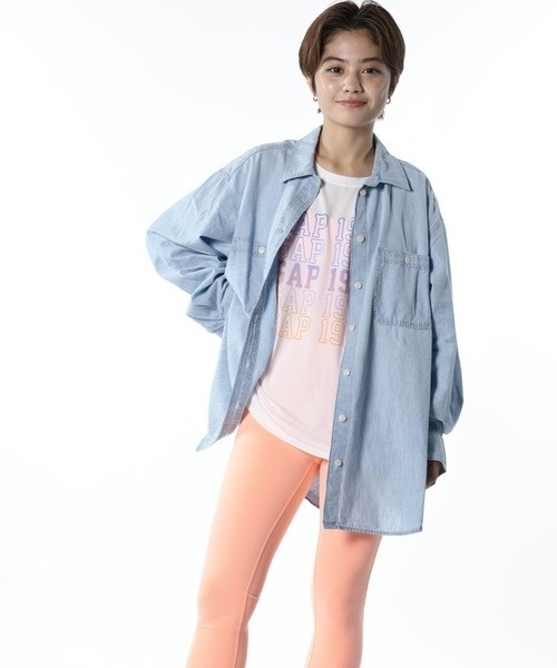 GAP(ギャップ)の「GapFit GAPロゴ マッスルタンクトップ(Tシャツ/カットソー・レディース・ホワイト系その他・S/M/L/XS/XXS)」の8枚目の写真