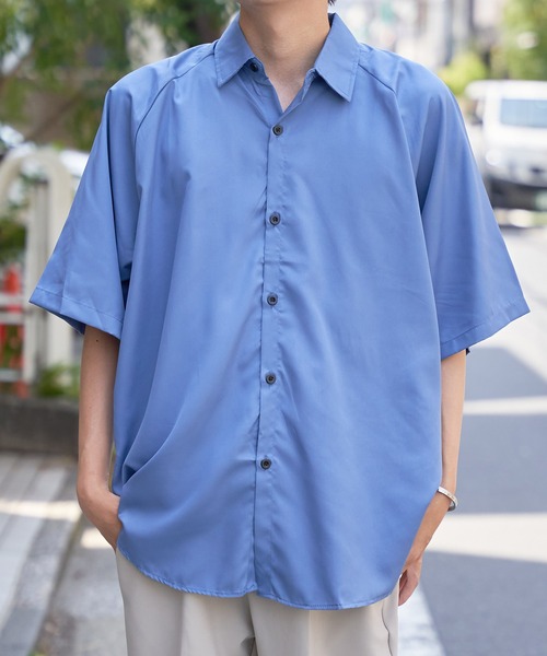 MAISON CLUB(メゾンクラブ)の「【MAISON CLUB】シンプルルーズカジュアルシャツ SCCH017 ※(シャツ/ブラウス・メンズ・ホワイト/ブラック/グレー/ブルー・FREE)」の4枚目の写真