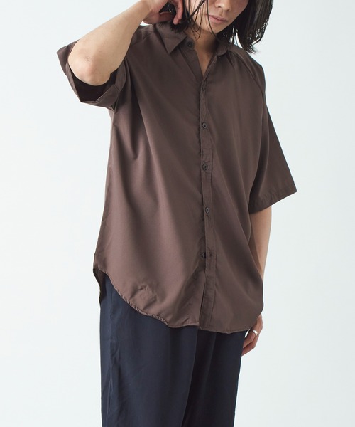 MAISON CLUB(メゾンクラブ)の「【MAISON CLUB】シンプルルーズカジュアルシャツ SCCH017 ※(シャツ/ブラウス・メンズ・ホワイト/ブラック/グレー/ブルー・FREE)」の15枚目の写真