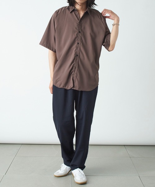 MAISON CLUB(メゾンクラブ)の「【MAISON CLUB】シンプルルーズカジュアルシャツ SCCH017 ※(シャツ/ブラウス・メンズ・ホワイト/ブラック/グレー/ブルー・FREE)」の12枚目の写真