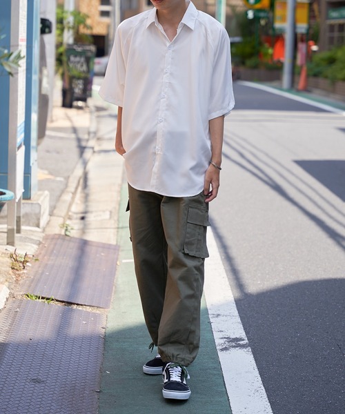 MAISON CLUB(メゾンクラブ)の「【MAISON CLUB】シンプルルーズカジュアルシャツ SCCH017 ※(シャツ/ブラウス・メンズ・ホワイト/ブラック/グレー/ブルー・FREE)」の19枚目の写真