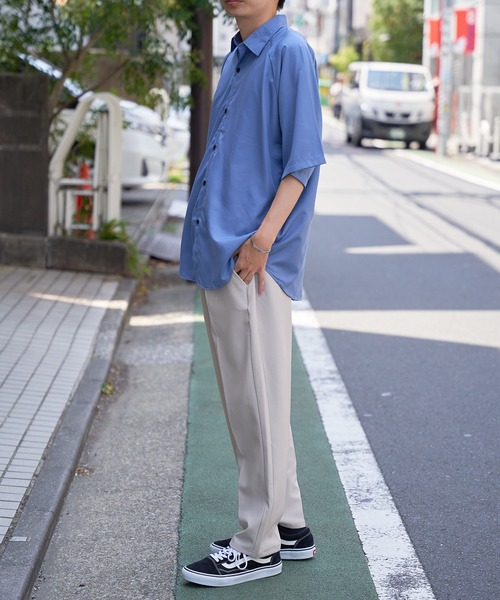 MAISON CLUB(メゾンクラブ)の「【MAISON CLUB】シンプルルーズカジュアルシャツ SCCH017 ※(シャツ/ブラウス・メンズ・ホワイト/ブラック/グレー/ブルー・FREE)」の21枚目の写真