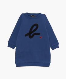 agnes b.（アニエスベー）の「K344 E ROBE キッズ サガラ刺繍 b.ロゴスウェットワンピース（ワンピース・キッズ）」