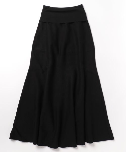 venit(ヴェニット)の「VENIT/ double face flare skirt(ダブルフェイスニットフレアスカート)(スカート・レディース・グリーン/ブラック・38)」の2枚目の写真