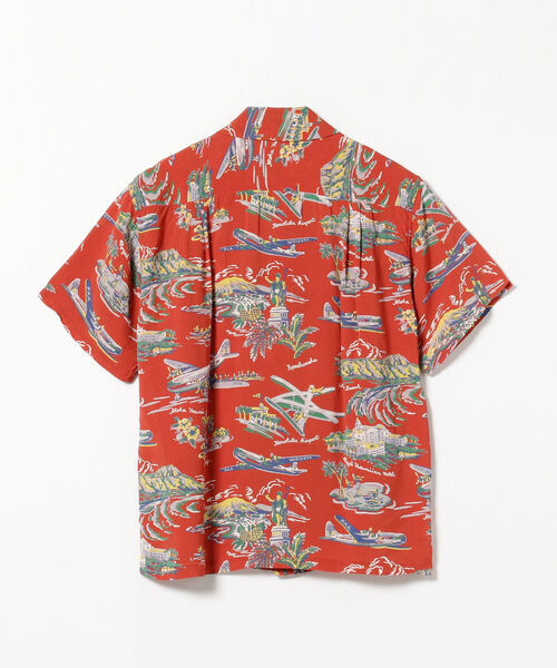 SUN SURF(サンサーフ)の「SUN SURF / SPECIAL EDITION “PAA AIR TRAVEL”アロハシャツ(シャツ/ブラウス・メンズ・レッド/イエロー・LARGE/X-LARGE)」の4枚目の写真