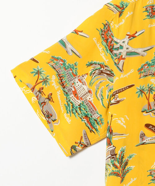 SUN SURF(サンサーフ)の「SUN SURF / SPECIAL EDITION “PAA AIR TRAVEL”アロハシャツ(シャツ/ブラウス・メンズ・レッド/イエロー・LARGE/X-LARGE)」の8枚目の写真