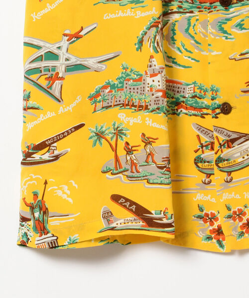 SUN SURF(サンサーフ)の「SUN SURF / SPECIAL EDITION “PAA AIR TRAVEL”アロハシャツ(シャツ/ブラウス・メンズ・レッド/イエロー・LARGE/X-LARGE)」の9枚目の写真