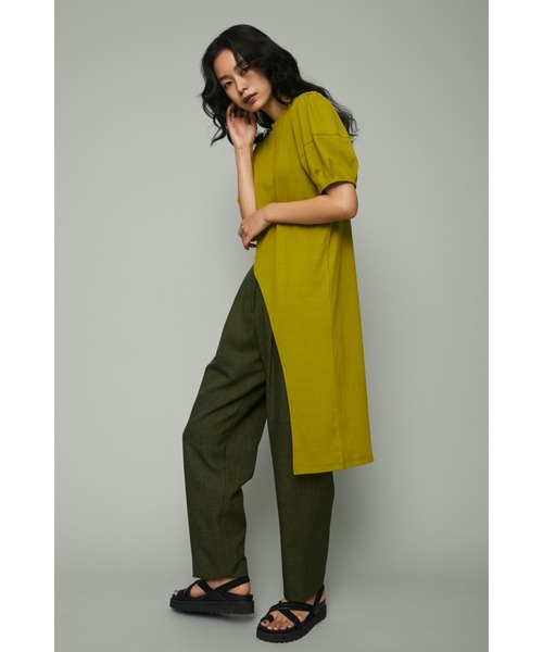 HeRIN.CYE（ヘリンドットサイ）の「Teleco long tee（Tシャツ/カットソー・レディース・ブラック/オレンジ/ブルー/ライトグリーン・FREE）」の3枚目の写真